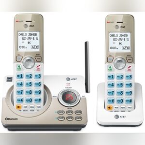 NIB AT&T 2 Handset Answering System With Connect To Cell # DL77219